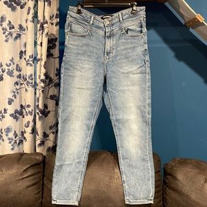 Express High-Waisted Skinny Cropped Jeans, 10R